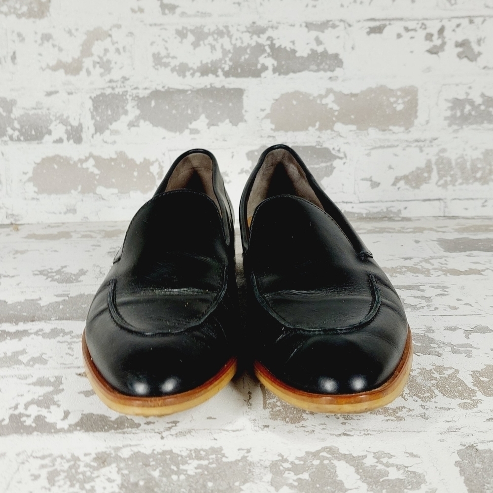 Everlane Women's Black Leather Modern Loafers V331 - Picture 4 of 8
